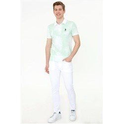 Erkek Mint Polo Yaka Tişört