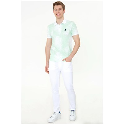 Erkek Mint Polo Yaka Tişört