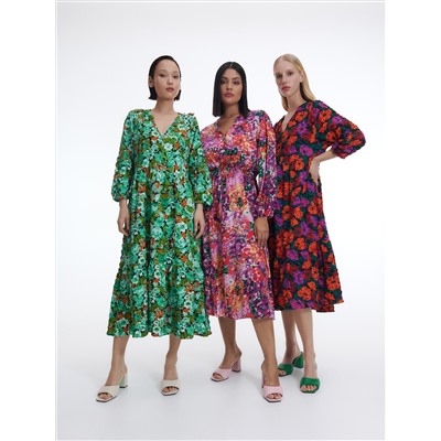 Gemustertes kleid