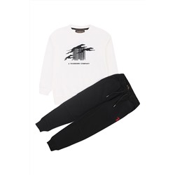 Sudadera y pantalón de chándal Kadal - Blanco y negro
