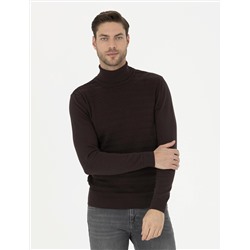 Kahverengi Slim Fit Kazak