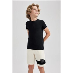 Defacto Erkek Çocuk Regular Fit Sweatshirt Kumaşı Şort A8443A823HS