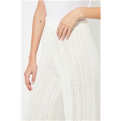 Pantalón 7/8 cintura alta - Blanco