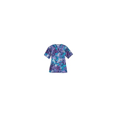 UA Romantic Scroll Royal Print Scrub Top