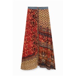 Falda larga floral