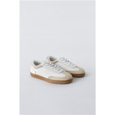 RETRO LEATHER SNEAKERS