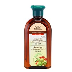 Greenpharmacy Женьшень Шампунь для жирных корней и сухих кончиков 350 мл