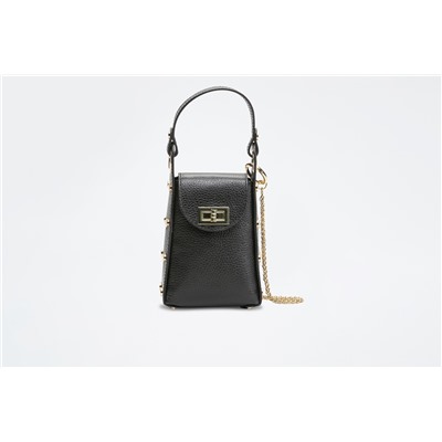 Bolso de piel Ruby Negro