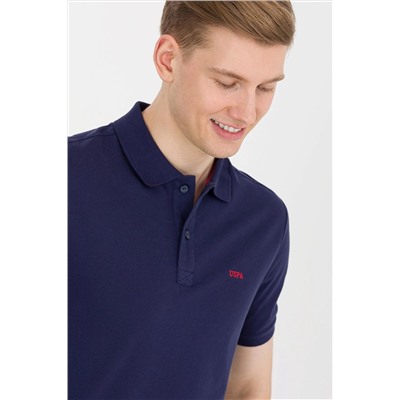 Erkek Lacivert Basic Polo Yaka Tişört