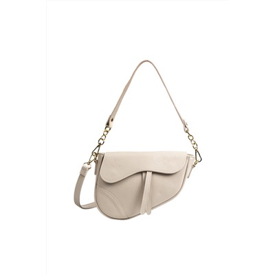 Bolso de piel Beige y dorado - Firenze Artegiani