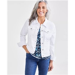 Petite Classic Denim Jacket, Created for Macy's