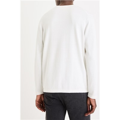 Jersey regular fit - Blanco