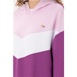 Kadın Menekşe Kapüşonlu Sweatshirt