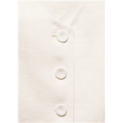 Chaleco traje lino