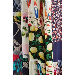 Falda midi patch