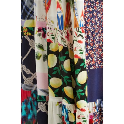 Falda midi patch