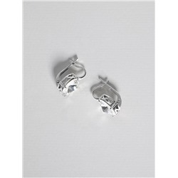 Подвеска из серебра с кристаллом Swarovski родированная 925 пробы 0042п-001