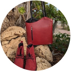 Ab. Zapatos 1619/2 New R · GRANATE+PELLE MOCHILA Granate АКЦИЯ