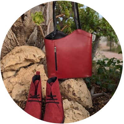 Ab. Zapatos 1619/2 New R · GRANATE+PELLE MOCHILA Granate АКЦИЯ