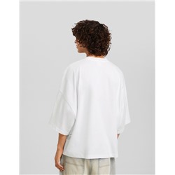 Printed short sleeve oversize T-shirt
