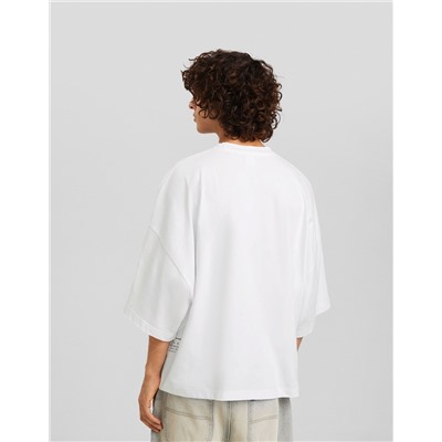 Printed short sleeve oversize T-shirt