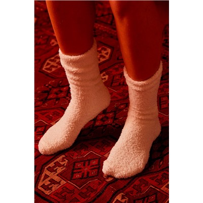 Gorro con orejas y calcetines suaves al tacto Loverbox - Rosa