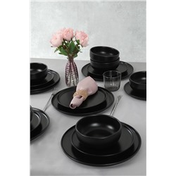 Keramika Mat Siyah Nordic Yemek Takımı 18 Parça 6 Kişilik 956 X0001347100000000000000000