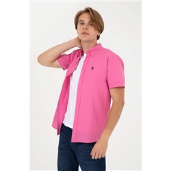 Erkek Pembe Kısa Kollu Gömlek
