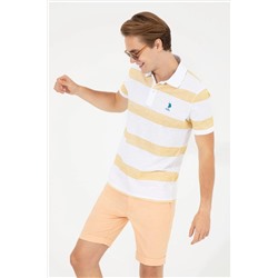 Erkek Safran Polo Yaka Tişört