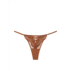 Dream Angels Boho Floral Embroidery Thong Panty