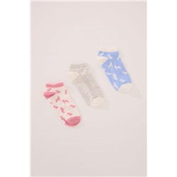 Pack 3 calcetines cortos print perritos