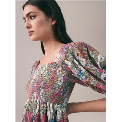 Jerseykleid mit Strukturmuster