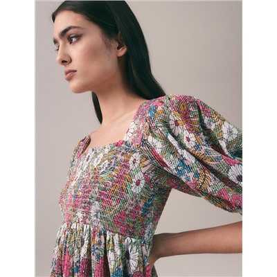 Jerseykleid mit Strukturmuster