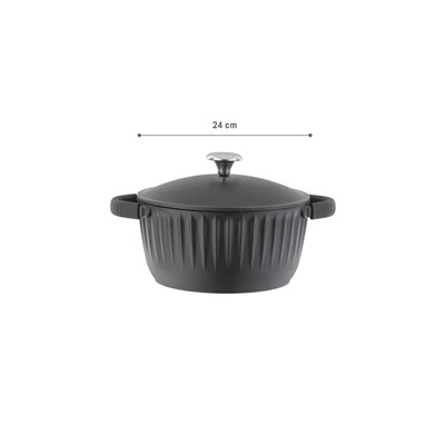 Freya Tencere - Kahverengi - 24 cm