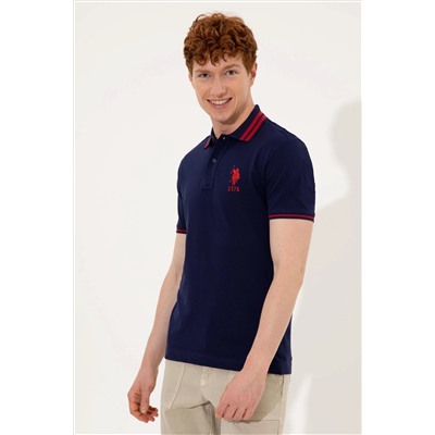 Erkek Lacivert Basic Polo Yaka Tişört