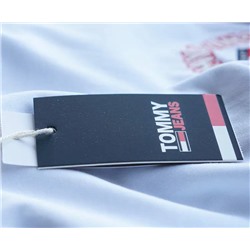 Tomm*y Jean*s мужская футболка с вышитым логотипом бренда, экспорт
