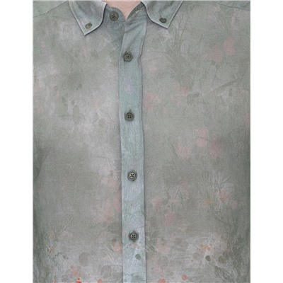 Haki Slim Fit Uzun Kollu Gömlek