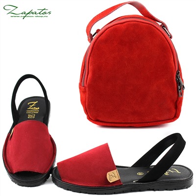 AB.ZAPATOS · 503-8 · NOB · ROJO+AB.Z · Pelle · mochila serraje (610)