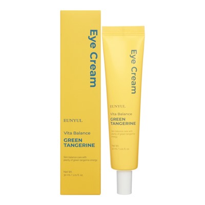 EUNYUL Vita Balance Green Tangerine Eye Cream Выравнивающий крем для области вокруг глаз с экстрактом зелёного мандарина и витаминами 30мл