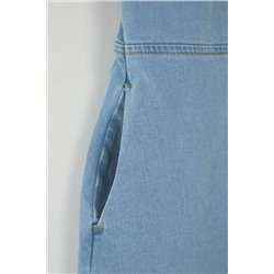 Açık Mavi Comfort Denim Büyük Beden Elbise TBBSS23AH00078