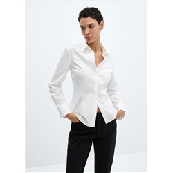Camisa entallada algodón