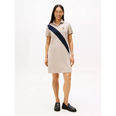 Banner Stripe Polo Dress