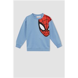 Erkek Çocuk Spiderman Regular Fit Bisiklet Yaka Sweatshirt