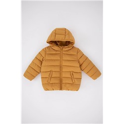 Defacto Erkek Bebek Su Itici Kapüşonlu Polar Astarlı Mont A2859A523AU