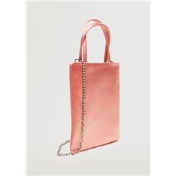 Bolso mini satinado -  Mujer | MANGO OUTLET Melilla