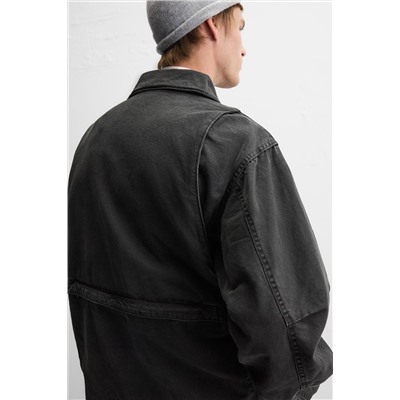 ABRIGO DENIM BOLSILLOS