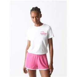 BASIC PLUSH SHORTS WITH PIPING