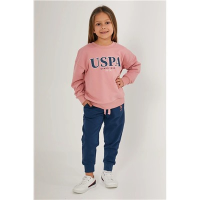 Kız Çocuk Toz Pembe Pijama Takımı