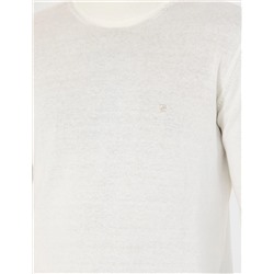 Ekru Slim Fit Yarım Balıkçı Basic Triko Kazak