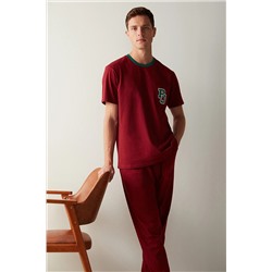 Penti Erkek PJ Club Logolu Pijama Takımı PH0BXSR323SK-POM